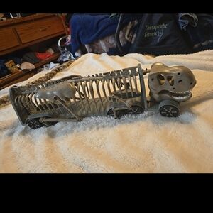 033126 Kid Galaxy Dinosaur Skeleton Toy Hauler Truck, 24 Inches Long, 2023# shel